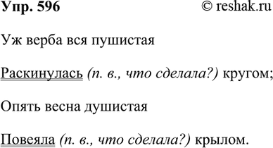 ����������� 596. ��������. ����� (������� � 1).�� ����� ��� �������� ����������� ������; ����� ����� �������� ������� ������.(�. ���)��������� �������, �������� �����....