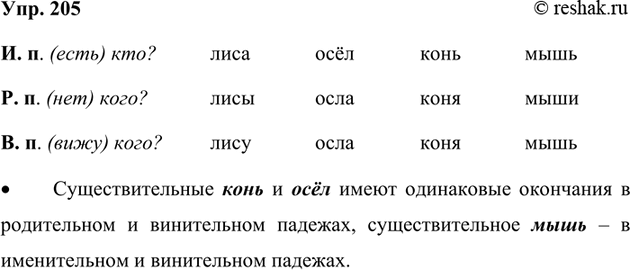 Изображение 205. Прочитайте.  Кв..ртира, агр.ном, пш.ница, инж.нер, в..кзал, г..рой, вторн..к, х..зя..н, р..машка,...