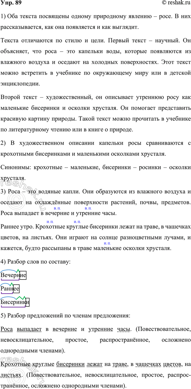 ����������� 89. ���������� ��� ������.���� � ��� ������� �����. ��� ���������� �� �������� ������� � ������� �� ���������� ����������� ��������, �����, ���������. ���� �������� �...