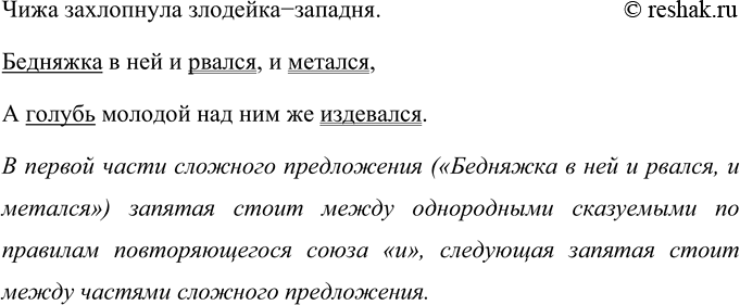 Изображение Прочитайте строки из басни. Найдите сложное предложение. Назовите основу каждой части...