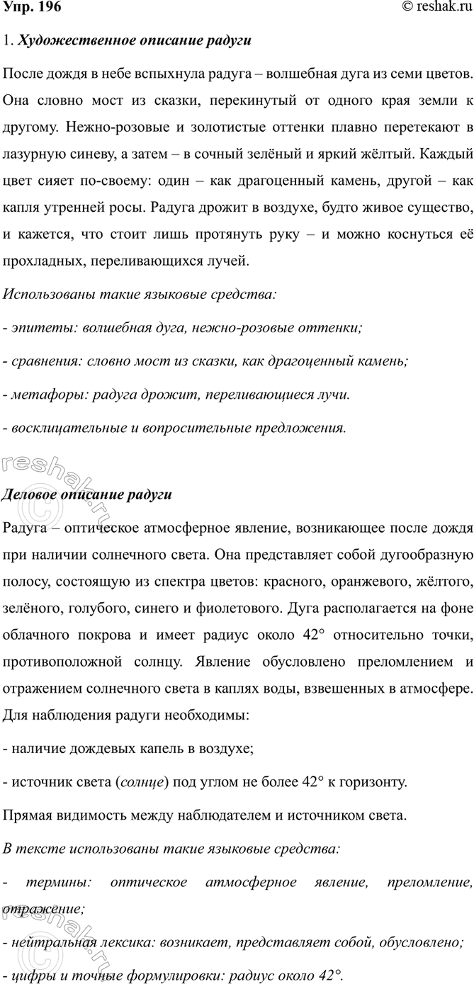 Изображение 196. Выберите какой-нибудь предмет или явление и составьте его художественное и деловое...