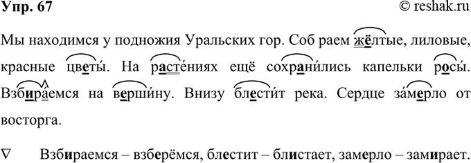 ����������� 67. �������� ����������� �����, ���������� ����������. � ������ ����������� ����������� �������������� ������, �������, ��� ��� ��������.�� ��������� � ��������...