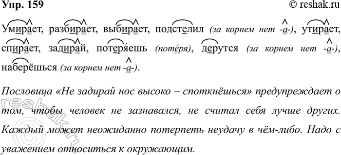 Изображение Упр.159 ГДЗ Рабочая тетрадь Разумовская 5 класс