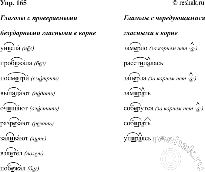 Изображение Упр.165 ГДЗ Рабочая тетрадь Разумовская 5 класс