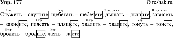 Изображение Упр.177 ГДЗ Рабочая тетрадь Разумовская 5 класс