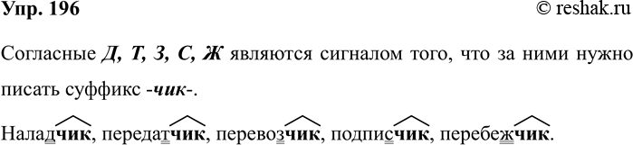 Изображение Упр.196 ГДЗ Рабочая тетрадь Разумовская 5 класс