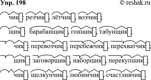 Изображение Упр.198 ГДЗ Рабочая тетрадь Разумовская 5 класс