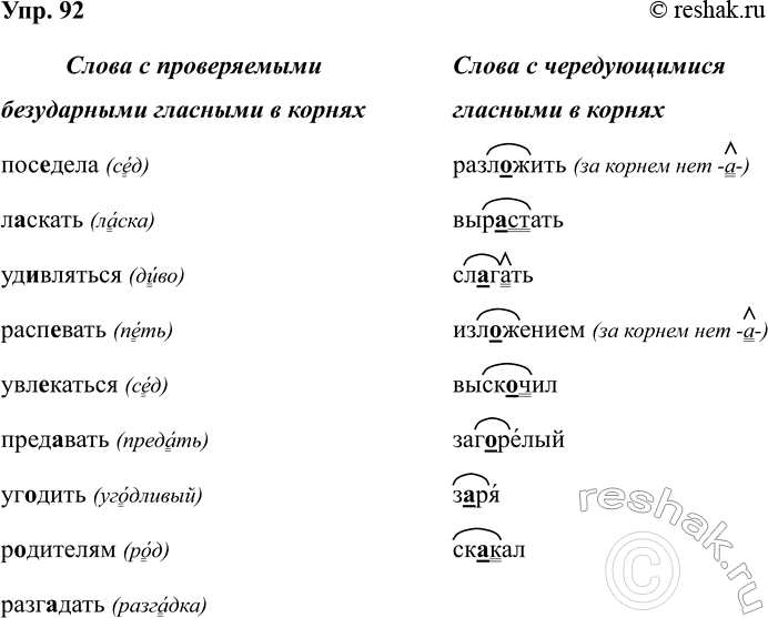 Изображение Упр.92 ГДЗ Рабочая тетрадь Разумовская 5 класс