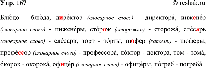 ����������� ���.167 ����� 2 ��� ���������� ������������ 5 �����