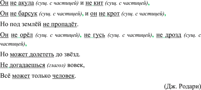 Изображение Отгадайте загадку. Чем является не - приставкой или отрицательной частицей? Спишите текст,...