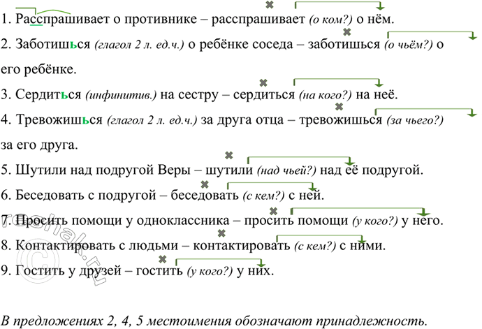 Изображение Замените выделенные существительные местоимениями. В каких словосочетаниях местоимения...