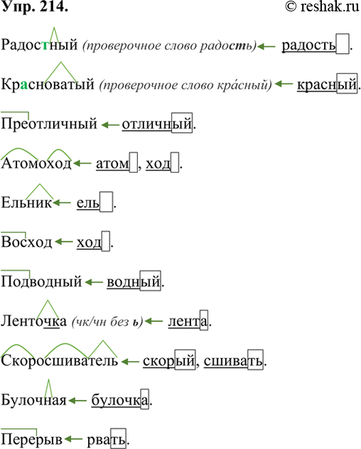 Как правильно пишется «радостный»?