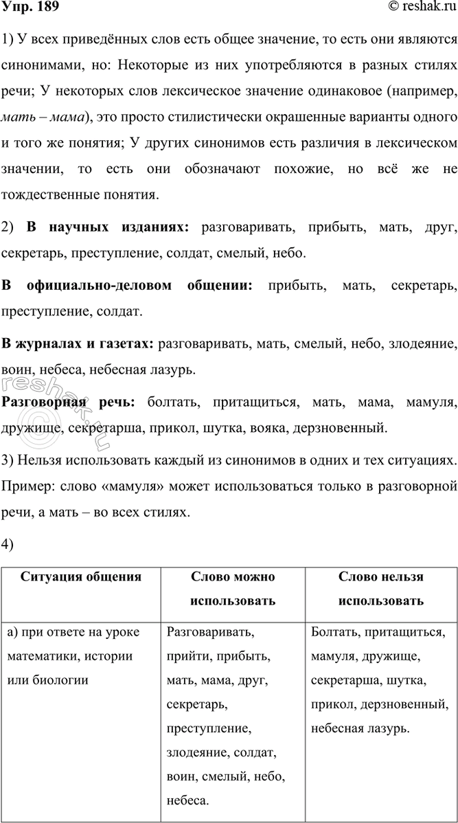 ����������� 189 ���������� ���� ���������. ���������, ��� � ��� ������ � ��� ��� �����������. ��������� �� � ���� ���� ����������� ��������?������������� � �������, ������ �...