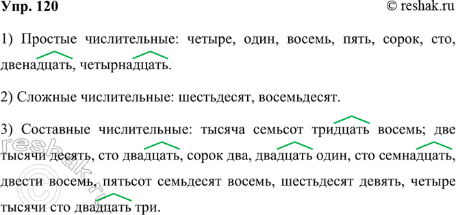 ����������� 120 �������� ������������ ������� � ��� ��������: 1) �������; 2) �������: 3) ���������.1738, 4, 12, 1, 8, 5, 60, 2010, 120, 42, 21, 80, 117, 208, 578, 40, 14, 69, 100,...