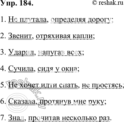 Изображение Упр.188 Ладыженская 7 класс (Русский язык)