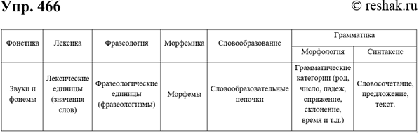 Разделы науки о языке 5 класс презентация ладыженская