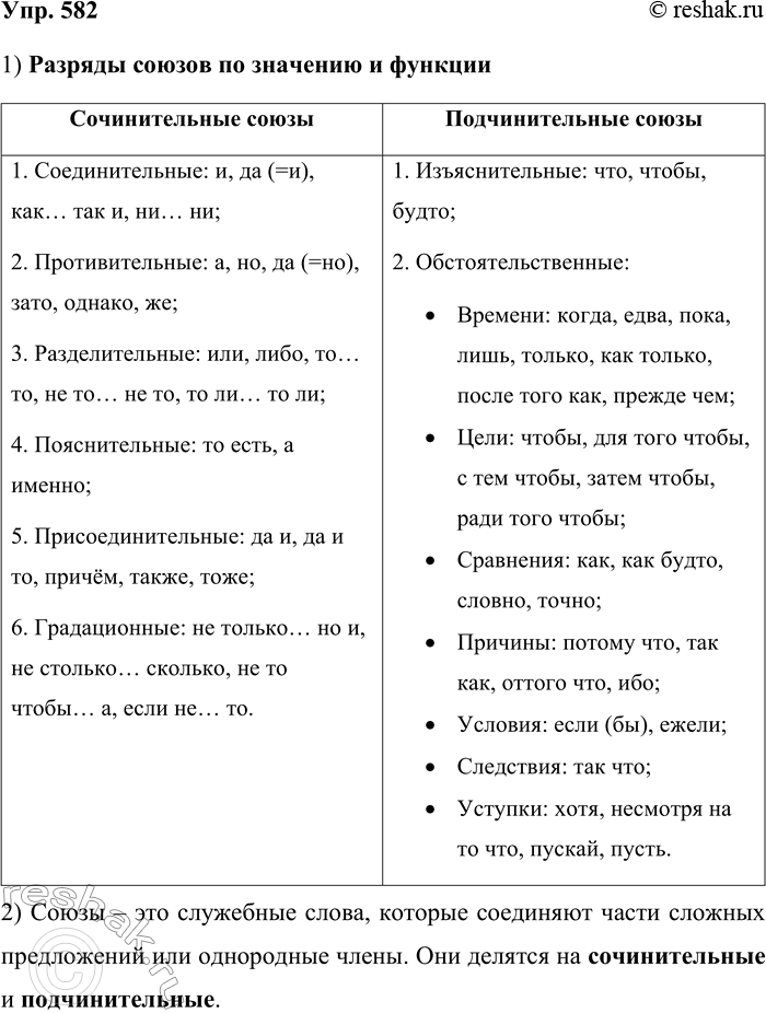 ����������� 582. ������ ������������. 1. ��������� ������� ���������, ��������� ����� ������� �������������� ���������.������� ������ �� �������� � ��������������������...