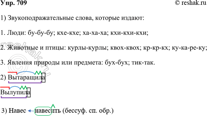 ����������� 709.1. �������� ������������������� �����, ����������� �� �� ��� ������: �����, ��������������� �����, ������� ������: 1) ����; 2) �������� � �����; 3) ������� �������...