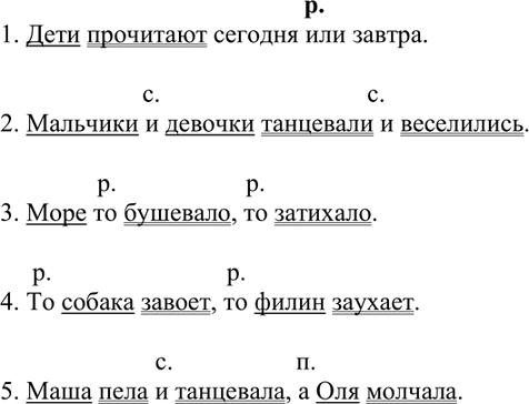 Изображение 305 Придумайте предложения, соответствующие схемам (знаки препинания опущены).  Запишите...