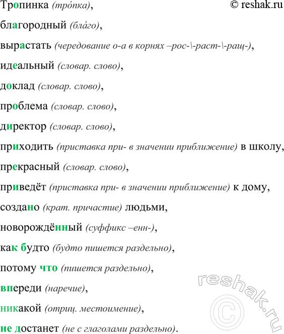 Изображение Орфографический практикум 47 ГДЗ Рыбченкова Александрова 7 класс