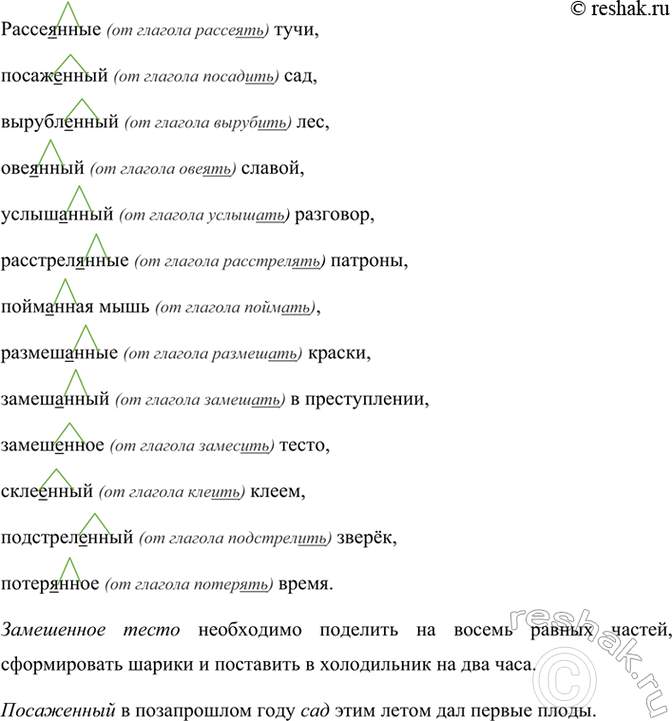 Изображение Запишите причастия, вставляя пропущенные буквы. Выделите суффиксы причастий, подчеркните...