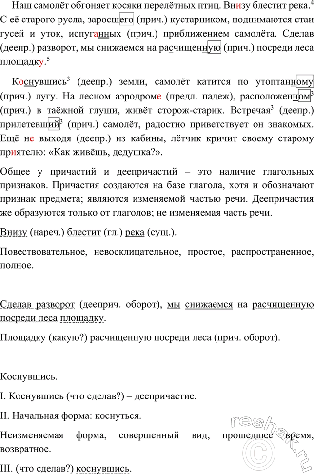 Изображение Укажите причастия и деепричастия. Что общего между ними и что их различает? Спишите,...