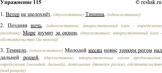 Предрассветная тишь не нарушается никакими звуками. Упр 115 8 класс. Упр 115 по русскому языку. Русский язык 7 класс упр 115.