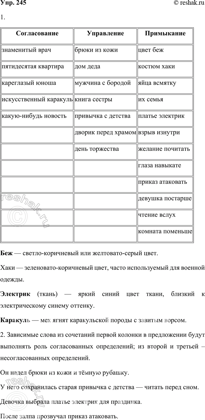 ����������� 245. 1. ������� ��������������, ����������� �� �� ������ �������. �� ��������� ��������� �������� ����������� �������� ���������� ����.������������ ����������...