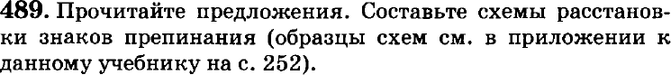 Схема расстановки знаков препинания