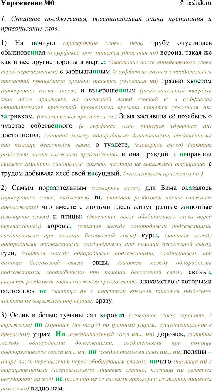 Изображение 1. Спишите, вставляя пропущенные буквы, знаки препинания и раскрывая скобки. Графически...