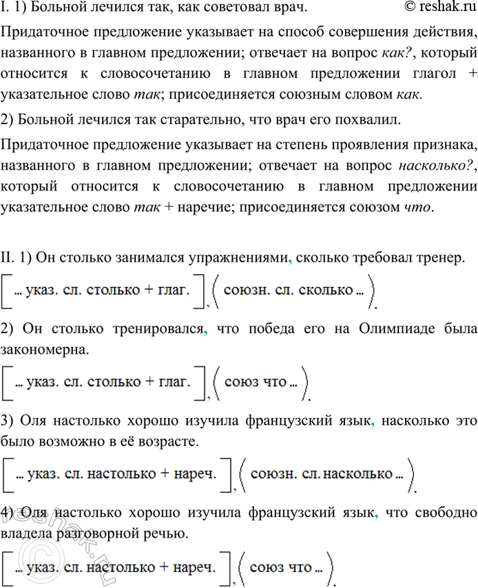 Изображение I. Проанализируйте сложноподчинённые предложения, рассмотрите их схемы. Расскажите о...