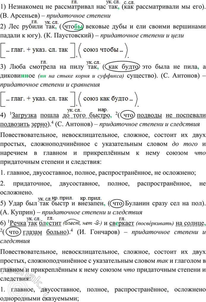 Изображение Прочитайте. Укажите придаточные предложения и их значение. Спишите, расставляя знаки...