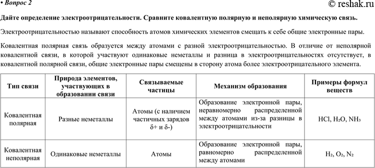 Изображение 2	Что такое электроотрицательность? ковалентная полярная и ковалентная неполярная...