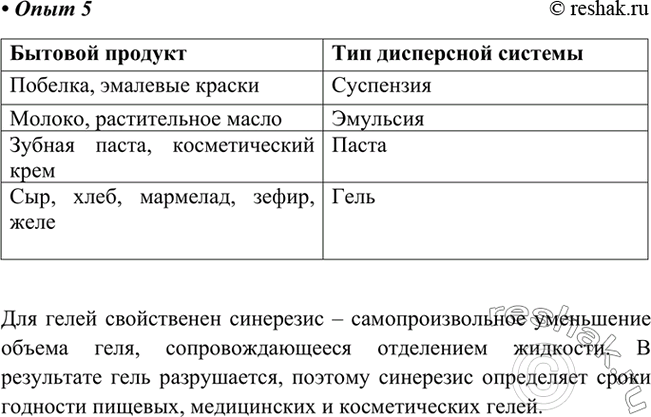 Изображение 5. Ознакомление с дисперсными системами  Приготовьте небольшую коллекцию образцов...