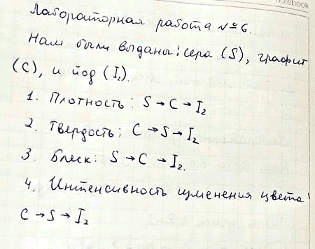 Изображение Ознакомьтесь с коллекцией неметаллов. Запишите химические формулы выданных вам неметаллов,...