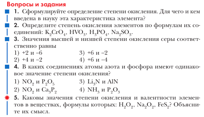 Презентация по химии 8 класс степень окисления рудзитис