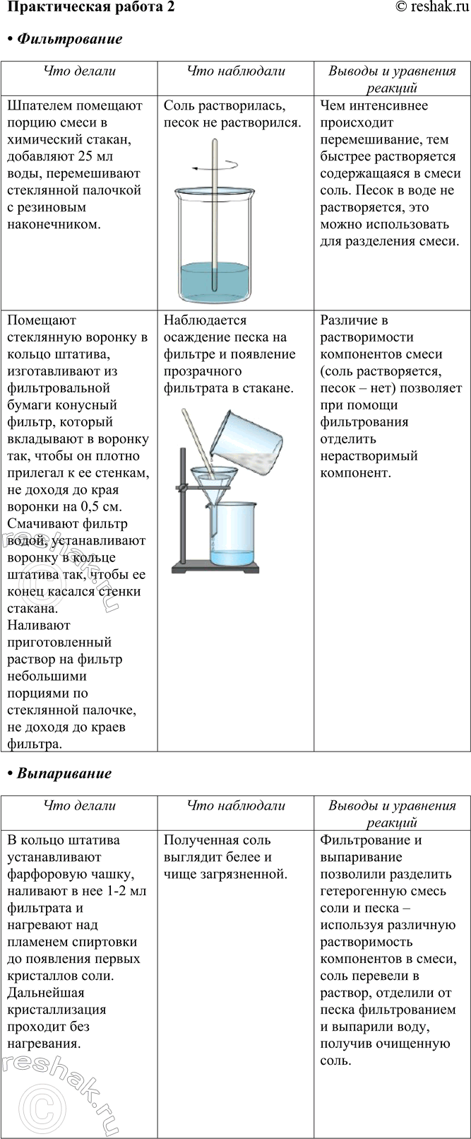 Изображение Практическая работа 2 ГДЗ Габриелян Остроумов 8 класс (углубленный)