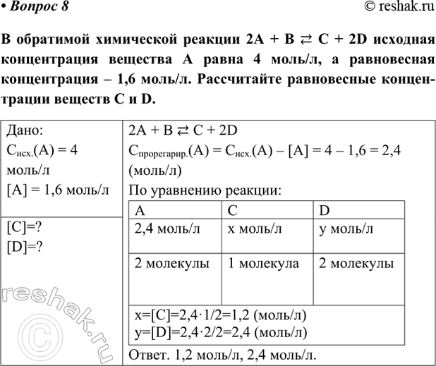 Изображение Параграф 15 Вопрос 8 ГДЗ Габриелян Остроумов 9 класс (Углубленный)