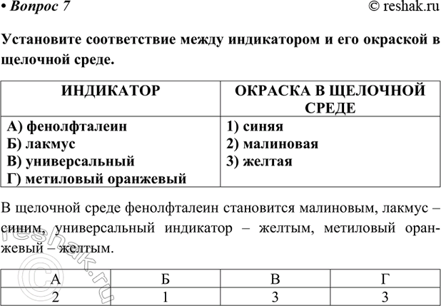 Изображение Параграф 22 Вопрос 7 ГДЗ Габриелян Остроумов 9 класс (Углубленный)