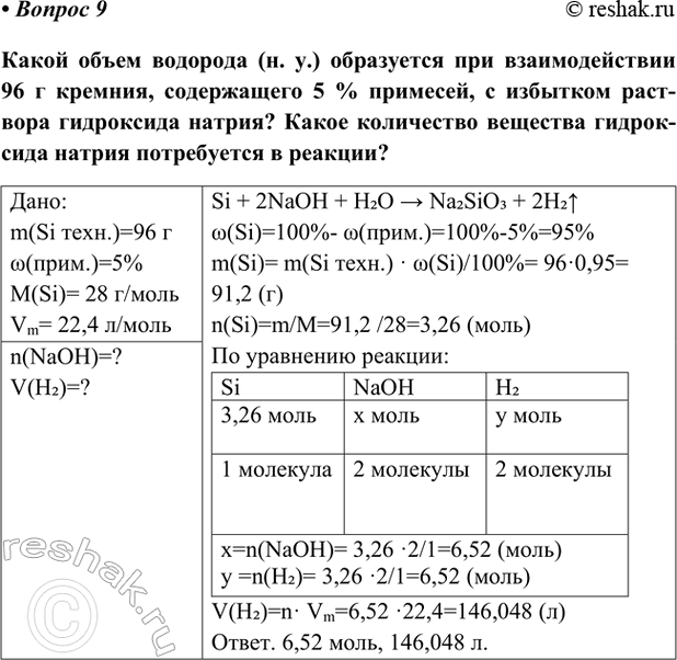 Изображение Параграф 50 Вопрос 9 ГДЗ Габриелян Остроумов 9 класс (Углубленный)